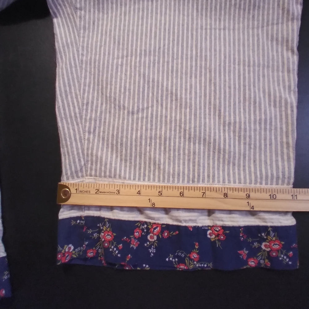 Madewell The New Denim Project Paper Bag Waist Pants Patchwork Hem Streatwear - Picture 7 of 14